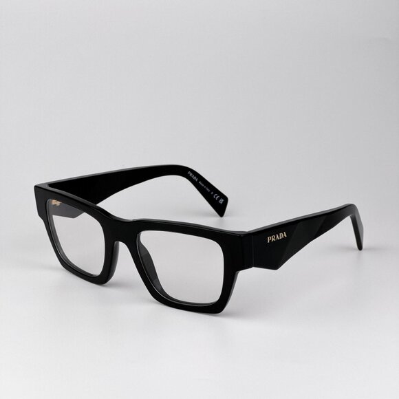 Prada PRA06S Eyeglasses – Black Square Frame  | Model 16K08N - Picture 6 of 9